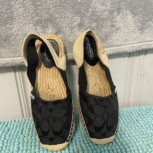 Coach Black Rayanne Slingback Espadrille Flats
Size: US 7.5 Regular (M, B)
